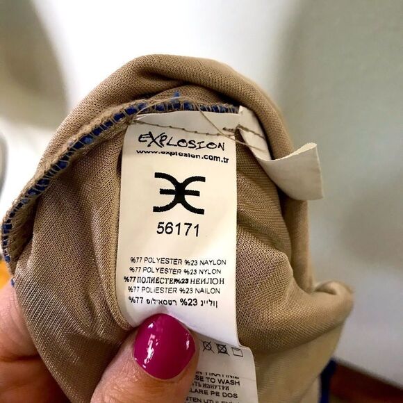 Beautiful Lace Peplum Dress by Explosion - Picture 13 of 13